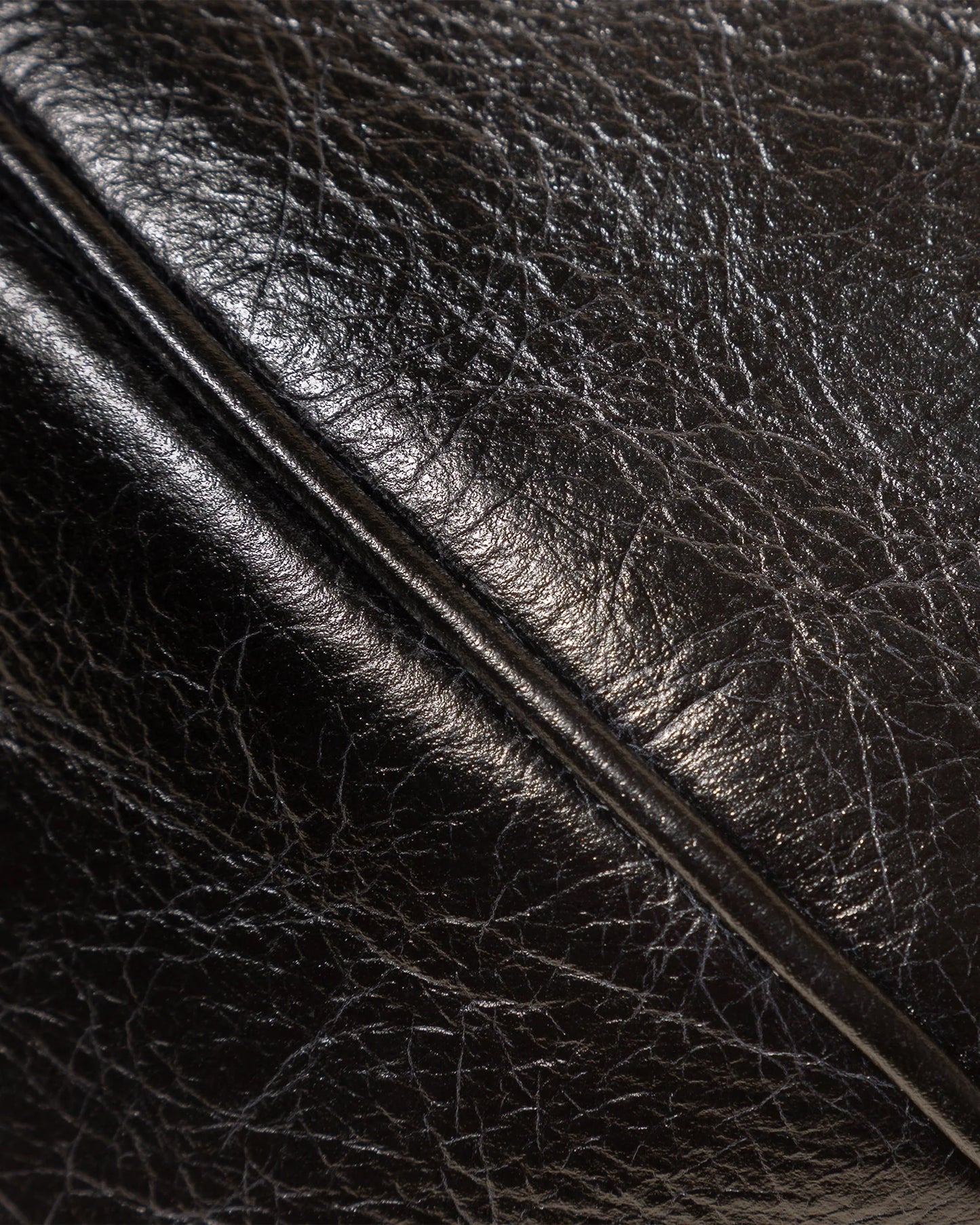 Knotted Ruched Leather Shoulder Crossbody Bag
