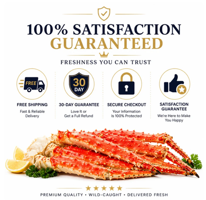 Premium Wild-Caught Alaskan King Crab Legs-Jumbo Size, Flash Frozen for Freshness