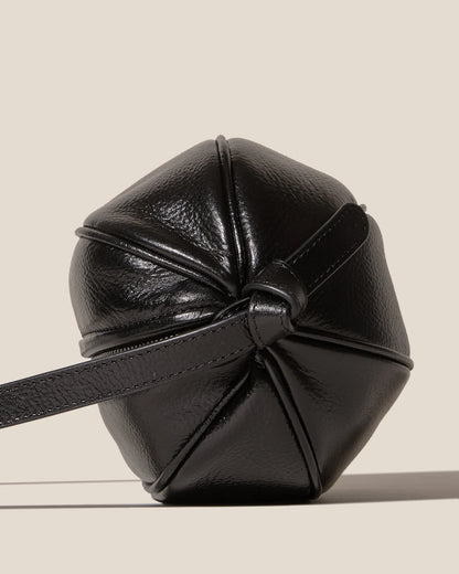Knotted Detail Leather Mini Crossbody Bag