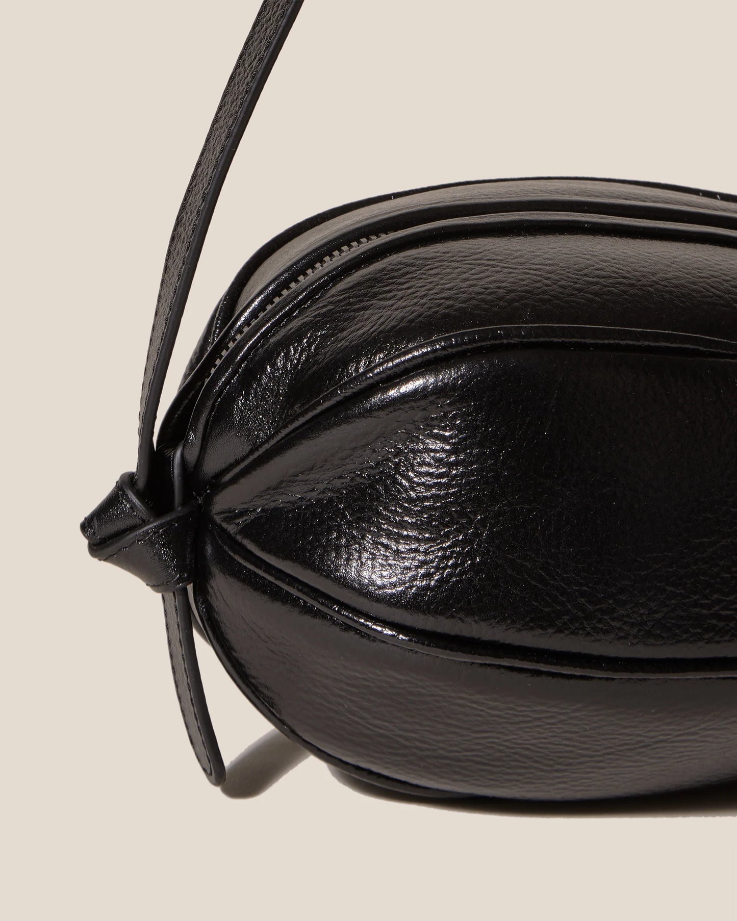 Knotted Detail Leather Mini Crossbody Bag