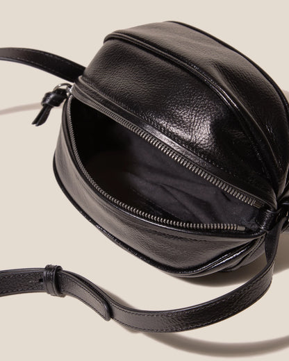 Knotted Detail Leather Mini Crossbody Bag